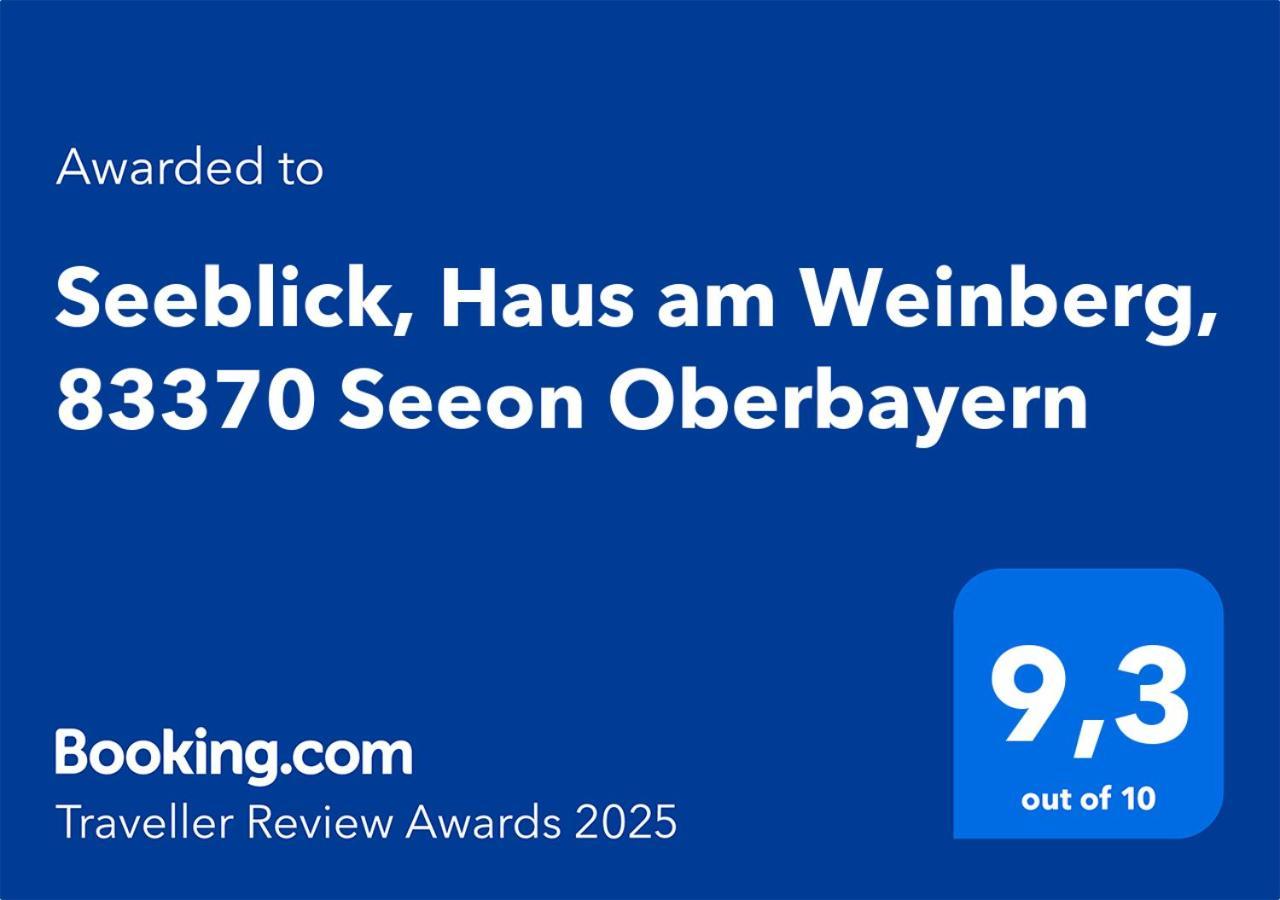 Seeblick Chiemgau, Haus Am Weinberg, 83370 Seeon Oberbayern Екстериор снимка